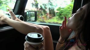 You take Vina to the beach and make her squirt in the car.